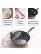 Non Stick Induction Wok Pan – Deep Stir Fry Pan with Glass Lid – 28 cm Frying Pan – by Nuovva - B08HM1WYX7B