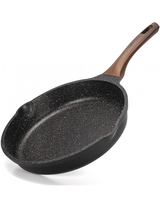 Nonstick Frying Pan Skillet 20CM Stone Pans Cookware Granite Coating Induction Pans Saucepans Omelette Skillet - B09F57228BW