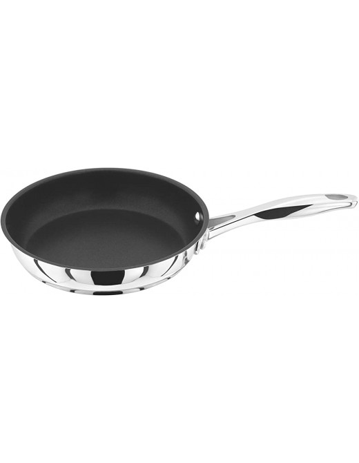 Stellar 7000 S713 Stainless Steel Teflon Non-Stick Frying Pan 20cm Induction Ready Oven Safe 10 Year Non-Stick Warranty - B002DQULOYF