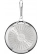 Tefal Jamie Oliver Cook's Direct Stainless Steel Frying Pan 28 cm Non-Stick Coating Heat Indicator Riveted Safe-Grip Handle Induction Hob Compatible E3040644 - B08GH6R477N