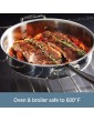 All-Clad D3 Stainless Tri-ply Bonded Stainless Steel Skillet 7.5 inch Silver - B08K3SR61XC