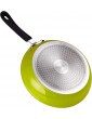 Cook N Home 02499 8 and 10 Frying Pan Saute Skillet with Nonstick Coating Heavy Gauge Green Aluminum Inch - B01HJSZ1M2X