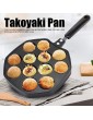 Demeras Takoyaki Mold Takoyaki Pan Kitchen Baking Tools Professional Made Anti Scalding Handle Efficient and Safe Easy To Clean Octopus Balls Maker for Chef for Home - B09Q33QTKDA