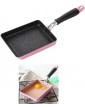 Hellery Japanese Omelette Pan with Resistant Handle Egg Pan for Home Meat Egg - B0B11RN715Z