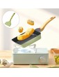 MagiDeal Japanese Omelette Pan Smokeless Ham Pancake Burger Maker Fried Egg Pan Cooking Tool Green with Spatula - B09LYYFP4NW