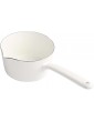 MagiDeal Nonstick Milk Pan And Butter Warmer 1.2L with Easy Pour Spouts Kitchen Baby Food Noodle Sauce Boiling Pot 15cm White 12x8cm - B09MLKJW7RU