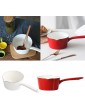 MagiDeal Nonstick Milk Pan And Butter Warmer 1.2L with Easy Pour Spouts Kitchen Baby Food Noodle Sauce Boiling Pot 15cm White 12x8cm - B09MLKJW7RU