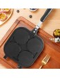 MIAOMSI Pancake Pan Waffle Maker Double-Sided Phenolic plast-ic Handle 4 Holes mo-ld for Gas Stove Sandwich - B09PD9KVTYV