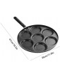 Mini Pancake Pan 7-hole Egg Frying Nonstick Pancake Maker Round Pancakes Griddle Mini Egg Poacher Grill Pan for Kids Kitchen - B09PVDYLMKB