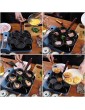 Sysrqcer Nonstick Egg Burger Pan 6 Hole Omelette Mold Maker for Breakfast Pancake Pan for Gas Stove and Induction Stove - B09F3F4C59U