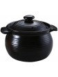 Ears Thread Ceramic Pot Stew Pot Gruel High-Temperature Soup Pot Black Flame You Can Use it to Cook A Delicious Soup for Your Family - B09VZ6DDF7K