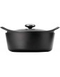 Pot Enamel Cast Iron Soup Pot Household Pig Iron Soup Pot Non Stick Cookware Double Ear Stew Pot Kitchen Pot Ceramic Stew Pot - B09Q3FT8FRD