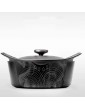 Pot Enamel Cast Iron Soup Pot Household Pig Iron Soup Pot Non Stick Cookware Double Ear Stew Pot Kitchen Pot Ceramic Stew Pot - B09Q3FT8FRD