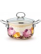 qujshop Enamel Pot Soup Pot Home Pasta Stew Soup Casserole Dish with Lid Size : A - B09Y5KRQWBO