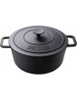 SKOTTSBERG Professional Cast Iron Casserole Dish with Knobs Diameter 28 cm 7 Litres Cast Iron High Rim with Handles for Crispy Roasting and Optimal Cooking for Gas Electric Ceramic or Induction - B09S6VY488I