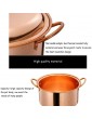 Soup Pot Handmade Copper Soup Pot Stew Pan Casserole Gas Stove Deepen Thick Copper Pot Stew Copper Pot with Lid Size : 24cm - B09DCNQ9KSX
