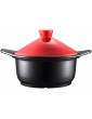Soup Pot Pan Dish,Household Gas Cooker Ceramic Stew Pot Braising Pan,Heat-Resistant Pan - B09VZ5KVWDA