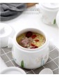 Woks Stir-Fry Pans Ceramic Pot with Lid Household Stew Pot Size Water-Proof Bird's Nest Stew Pot Double-Cover Soup Pot Steaming Pot Size : 14cm - B09WRBHXVXA