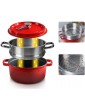 YILIAN Steamer Cast Iron Enamel Pot Soup Pot Thickened Household Enamel Pot Stew Pot Stew Cooker Induction Cooker Color : B - B097DYVJYSV