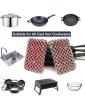 Ctzrzyt Cast Iron Skillet Cleaner,316 Steel Upgraded Chainmail Scrubber Set with Silicone Insert for Cast Iron PanA - B0B1V4LVMJN