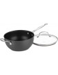 Cuisinart Chef's Classic Nonstick Hard-Anodized 4-Quart Chef's Pan with Helper Handle and Glass Cover - B000THD75YZ