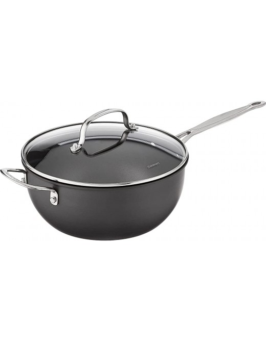 Cuisinart Chef's Classic Nonstick Hard-Anodized 4-Quart Chef's Pan with Helper Handle and Glass Cover - B000THD75YZ