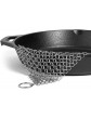 Galaxy Beauty Cast Iron Chainmail Scrubber Cleaner Stainless Steel Brush Cloth for Pots Pans - B0841LSP8MF