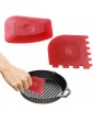Grill Pan Scraper Tool Griddle Scraper Set Skillet Scrubber Cleaning Tool For Cast Iron Pans Frying Pan Skillet Grill Striped Cookware - B0B27NWQNYM
