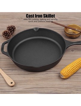 Mothinessto Cast Iron Pan Oven Safe Oven Safe Skillet Cast Iron Sturdy Durable Wide Application for Cooking for Serving for Bake25cm Diameter - B09YVMF9JTM