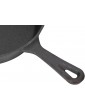 Omabeta Mini Cast Iron Skillet Cast Iron Pan Uniform Heating Pre Seasoned Cast Iron for Baking for Serving for Cooking26cm 10.2in - B09YYWF55MD