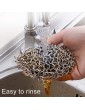QSCVDEA Cast Iron Cleaner Stainless Steel Scourer，Stainless Steel Brush Cloth for Pots Pans and Bakeware Cast Iron Chainmail Scrubber Size:6×6inch - B09X5ZDCKWM