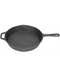 SHYEKYO Cast Iron Pan Wide Application Nonstick Design Sturdy Durable Oven Proof Skillet for Bake for Cooking for Serving31cm Diameter - B09Z4WCC29E