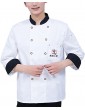 SJPQZDDM Professional Chef Jacket Chefs Jacket Lightweight Long Sleeve Cooker Restaurant Kitchen Cooking Uniform Personalized Cook Clothes Color : White Size : E3XL - B09Z7PNN7RU