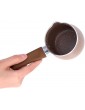 BOLORAMO Non Stick Milk Pan Rust Resistance Mini Milk Pot Small and Durable High Hardness Aluminum Alloy Kitchen Cooking Pot for Butter Milk for Melting ChocolateBrown - B09W1F6NYDN