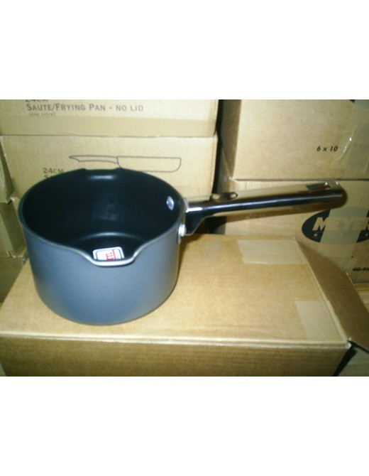 British made Hard Anodised 14cm milk pan. - B0036DV4R6U