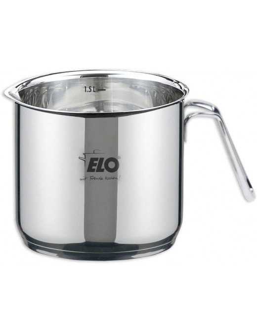 ELO 90944 Agate Milk Pan with Spout Stainless Steel Silver 14 x 12 cm - B01ET82WZEJ