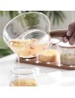 FLAMEER Glass Sauce Pan Milk Pan Wooden Handle Kitchenware for Cook Noodle Soup Heat Milk Mixed Salad Tea 600ml - B092M8YZNPW
