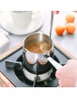 HSTYAIG Butter Warmers Coffee Pot Butter Milk Warmer Mini Butter Melting Pot with Spout 18 10 Tri-Ply Stainless Steel 12oz 370ml - B082TXS4LRL