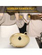 Korean Ramen Cooking Pot Pan: Ramen Pot Fast Korean Noodle Cooker Chopsticks Korean Ramen Noodle Pot Fast Heating For Kitchen Cookware 18cm - B09LXK2MPKN