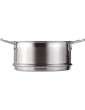 Le Creuset Stainless Steel Steamer Insert for use 3Ply Stainless Steel Casserole and Saucepan 20 x 10 cm - B0038ONI8QB
