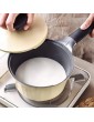 MGUOTP Milk Pan Ceramic Coated Ceramic One-Handed Milk Pan with Ceramic Lid Non-Stick Mini Milk Pan - B0B2WPMJWXS