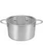 MGUOTP Milk Pot Stainless Steel with Lid Soup Pot for Food Prep Kitchen Cooking Home - B0B2WMRZ5XC