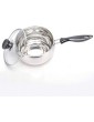 MGUOTP Stainless Steel Milk pan Milk pan Saucepan with Glass lid for Pasta Soup Porridge Milk etc. 14 cm-14 cm - B0B2WPBG86C