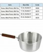 Milk Pot Aluminum Tea Pans | Non-Stick Stainless Steel Professional Saucepan |Long Wooden Handle Pots |Ideal Pans for Coffee Cooking Tea Pot Warming Milk & Boiling Water 20 cm - B096XJB14XD