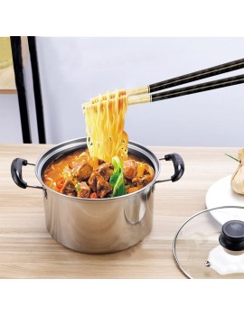 Saucepan 24 cm ，with Glass lid ， Suitable for Induction ，Polished Stainless Steel uncoated ，Non-Stick Coated Pot for Low-Fat Cooking with Cool-Touch Handles Light Silver - B0B31D4L8HI