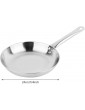 Bediffer Saute Pan Round Edge Coating Pan for Oven for Home - B09Q6DRT2VB