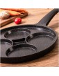 JIEZHI Xzhen Marble Nonstick Cookware Saute Fry Pan 11inch 4 Cup Egg Black - B09PTWYTN3F