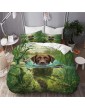 LWXTYJ Decorative 3 Piece Bedding Set Golden Retriever Labrador Saute Dog Animal in Water Kids' Duvet Cover Sets Full 79 x 79 Soft Comforter Cover Sets with 2 Pillow Shams for Modern Bedroom - B09V6NQQQDZ