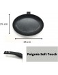 Sterk Fish Pan 35 x 25 cm Black Stone Effect Cast Aluminium Non-Stick Coating All Heat Sources Including Induction - B09N2B9XS6X