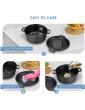 Cast Iron Dutch Oven Non-stick pan easy to clean keep food delicious 2 in 1 Seasoned Cast Iron Double Dutch Oven Combo Cooker for Home Restaurant Picnic Double Dutch oven - B092JKTSYPM